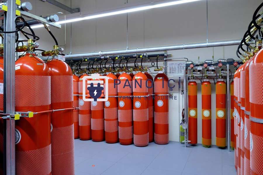 FM200 Gazlı Yangın Söndürme Sistemleri - Panoiçi Söndürme COM TR